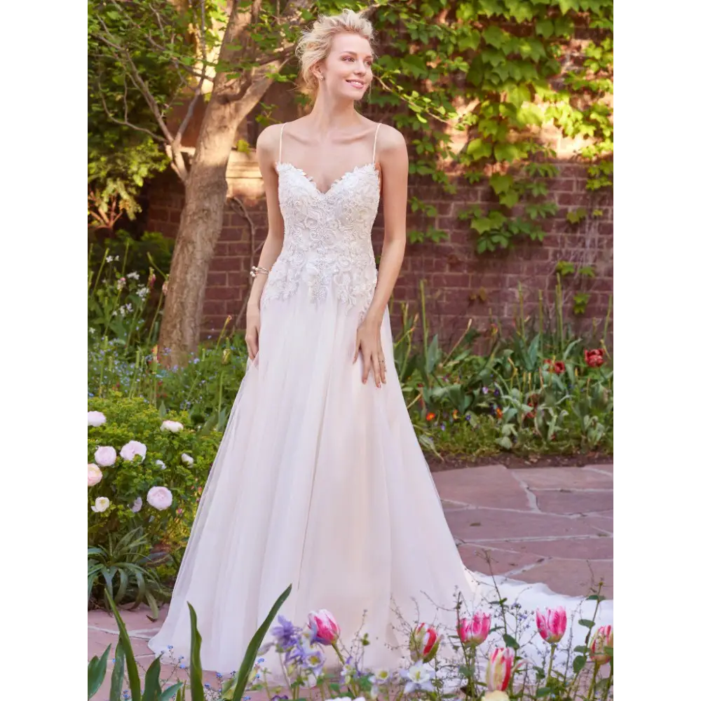 Sample Sale  Strapless Sweetheart A-line Lace Wedding Dress