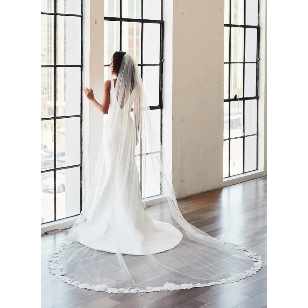 Cathedral style shop veil