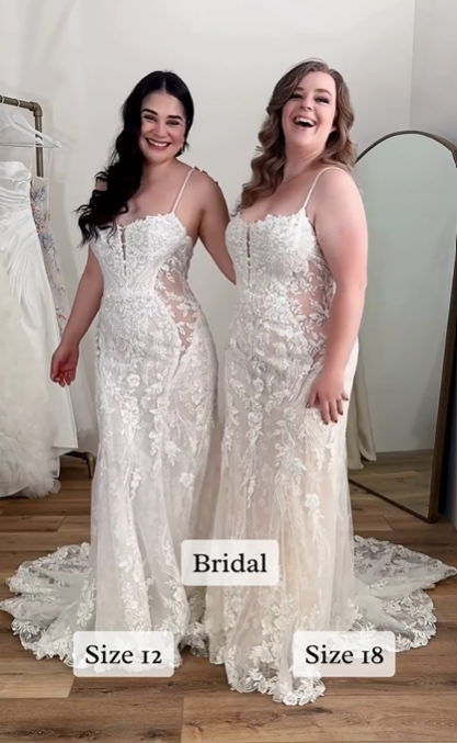 Maggie Sottero Wedding Gown Size versus Street Size