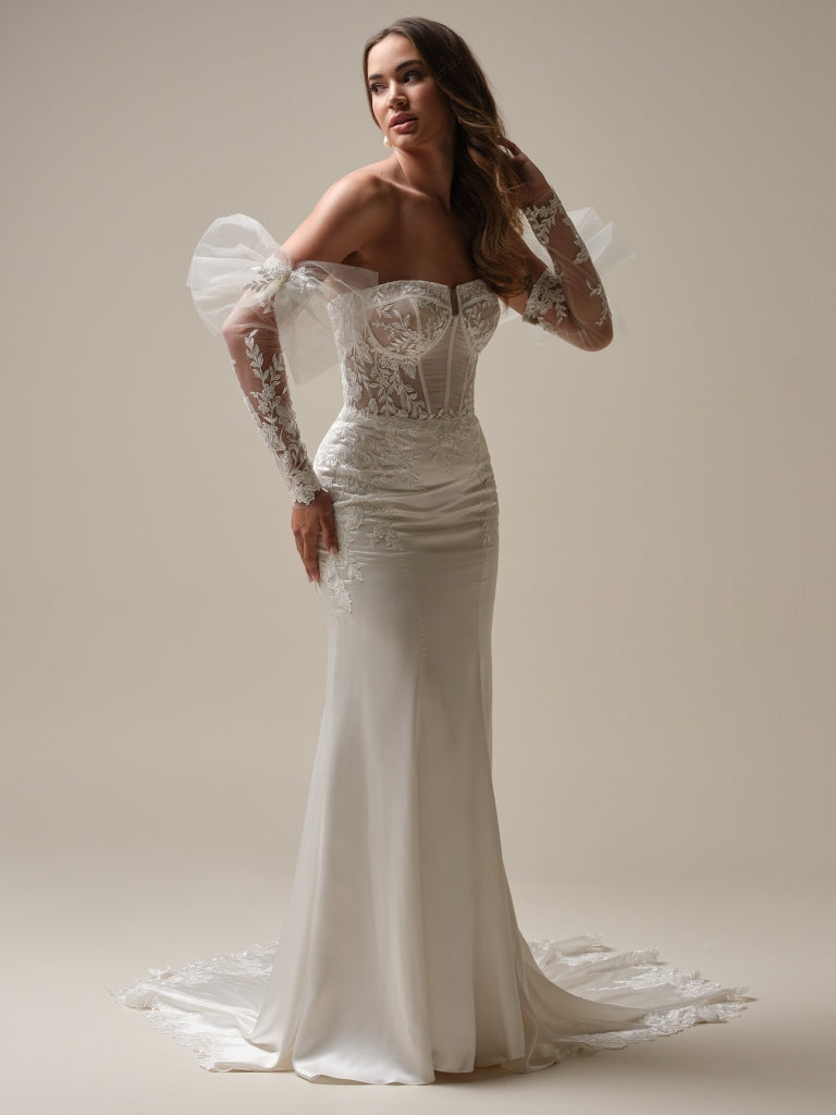 Persephone Detatchable Fitted Sleeves by Maggie Sottero