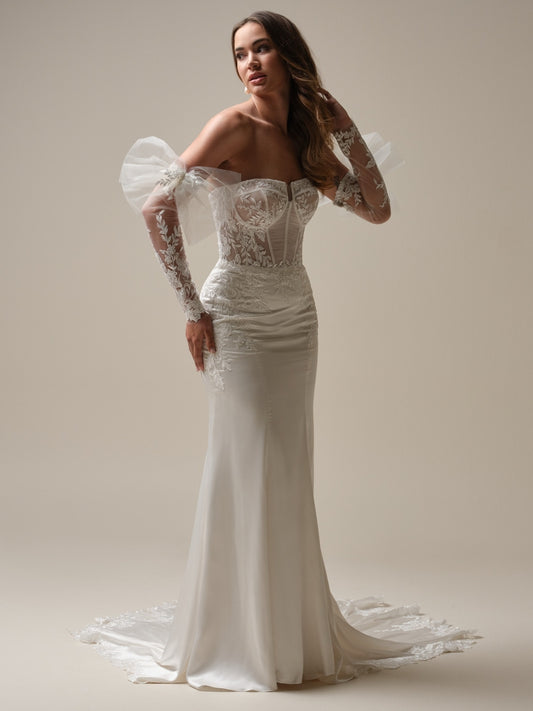 Persephone Detatchable Fitted Sleeves by Maggie Sottero