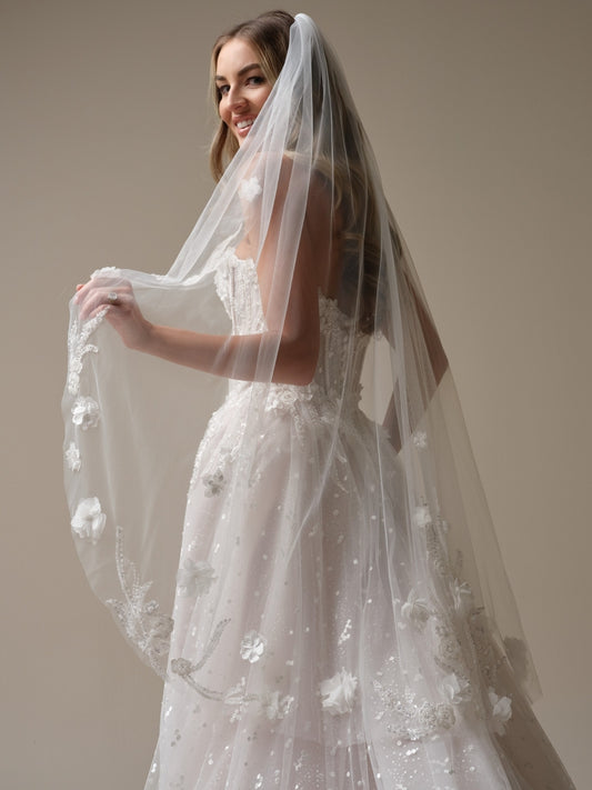 Athlone Fingertip Veil by Sottero and Midgley