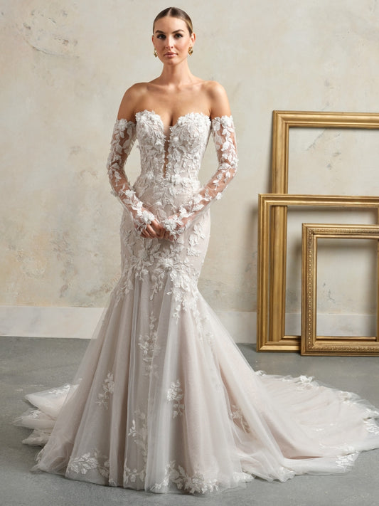 Faith Detachable Fitted Sleeve by Sottero and Midgley