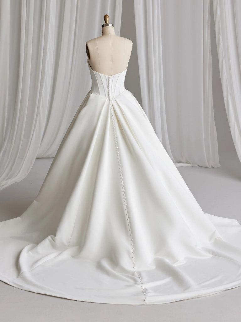 Basque Waist Ball Gown Wedding Dress