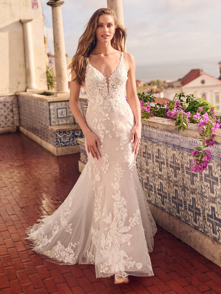 Maggie sottero best sale fit and flare