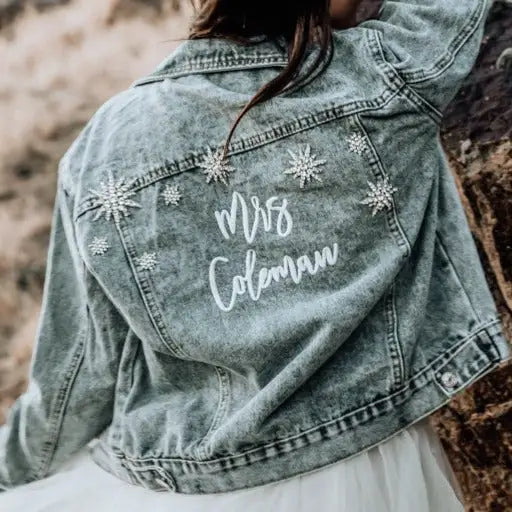 Star Struck Denim Bridal Jacket – Bridal Closet