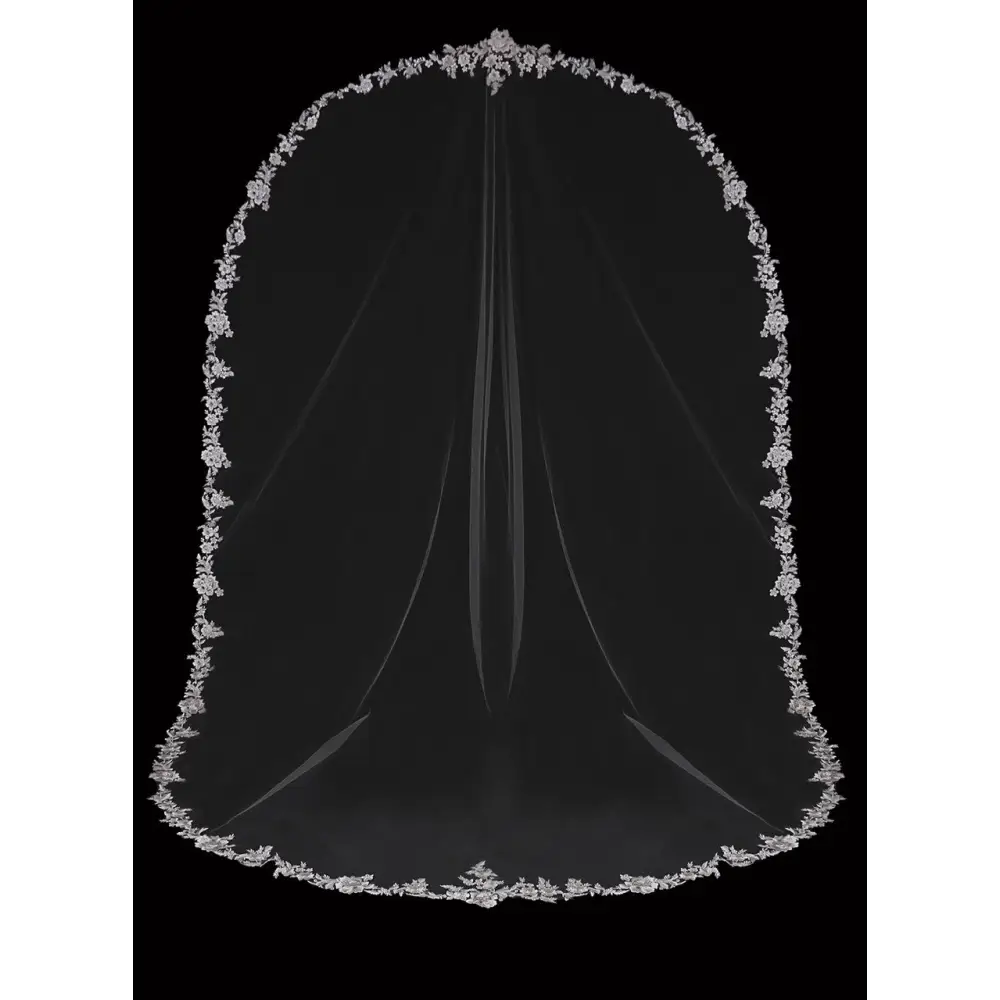 Dream Dresses by P.M.N. Cathedral Mantilla Veil (#Ari) Royal
