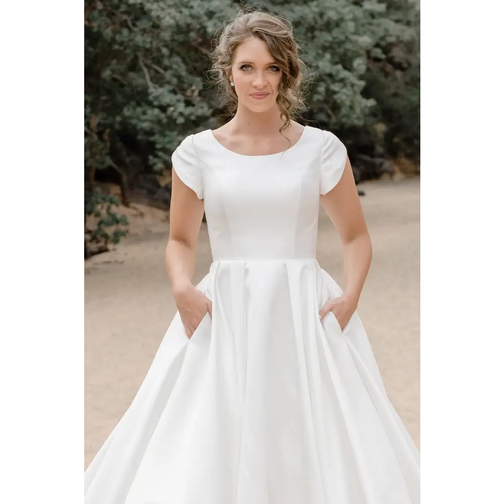 Modest Tea Length Wedding Dresses